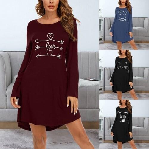 Женские длинные ночные сорочки CALOFE China At AliExpress