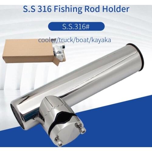 316 Stainless Steel Fishing rod holders flush mount plastic kayak rod holders