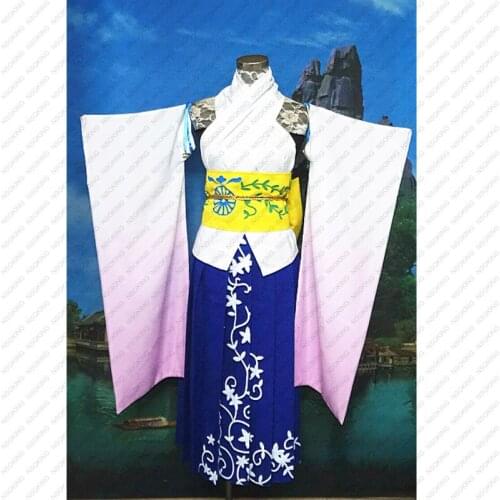 Final Fantasy X Yuna Cosplay FF 10 Costume