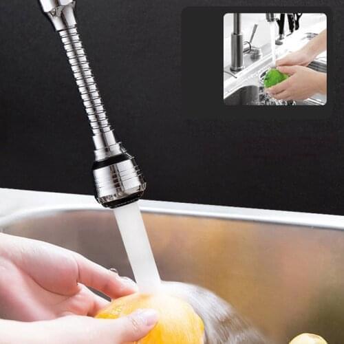 Kitchen Faucet Extension Tube 360 Degree Adjustment Water Tap Extension Water Filter Shower Kitchen Bathroom Faucet Accessories