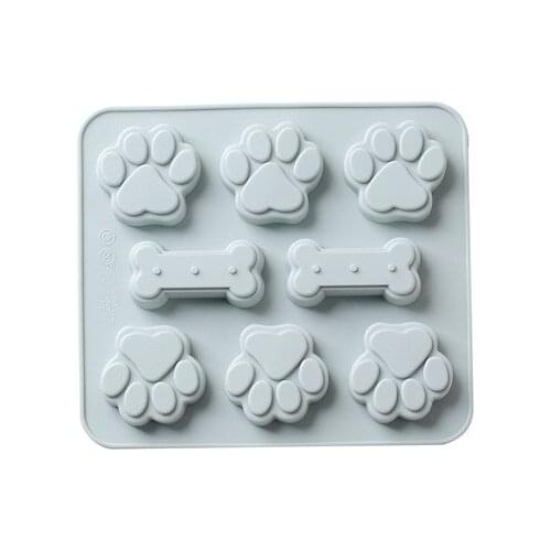 Luyou 1pcs Dog Claw Silicone Ice Trays Mold Children Candy Chocolate Pudding Cake Mold Cake Baking Tools FM1834