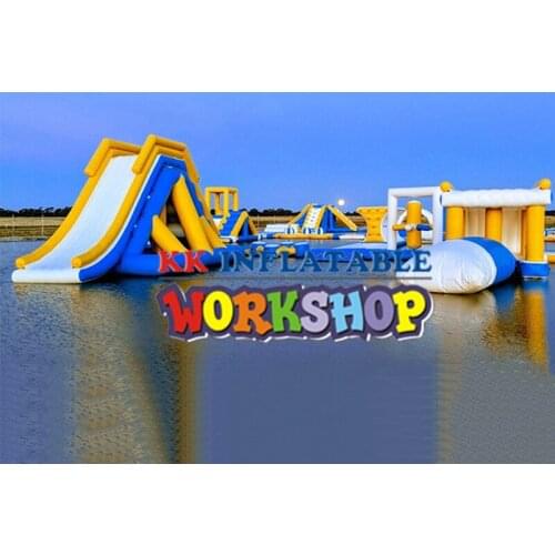 Inflatable Open Water Park, Portable water world floating on sea inflatable water park for adults