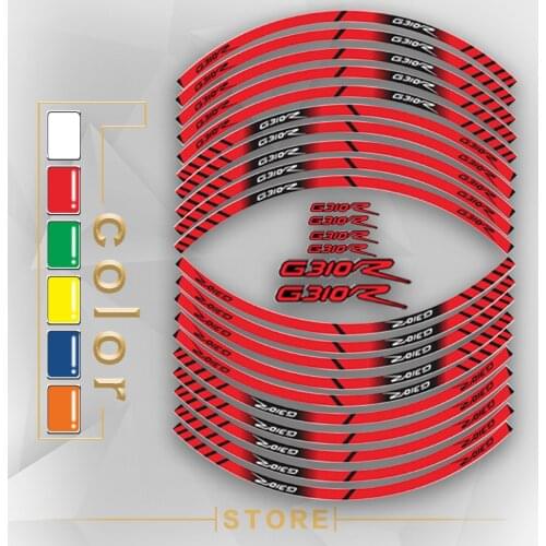 New Motorcycle Tire Reflective stickers inner wheel stripes decoration decals for BMW G310R
