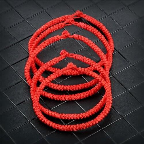 New Lucky Red Rope Bracelet Charm Handmade Braided String Knots Bracelets for Men Women Lover Fashion Jewelry Couple Gift Bangle