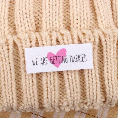 Personalised, Handmade Love Heart End Fold Cotton Fabric, Sewing Labels, Sewing Knitting, Crochet Gift, Unique Gift(MD1072)