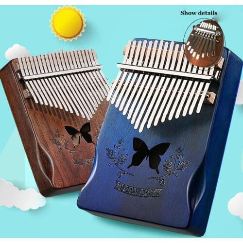Kalimba 17 key Thumb Piano Mbira Music Box Finger Piano Calimba 21 30 Keys Mahogany Wooden Acacia Musical Instruments machine