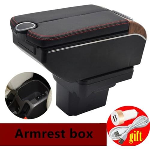 For Chevrolet Cruze armrest box 2009-2018 Double doors open 7USB Centre Console Storage Box Arm Rest