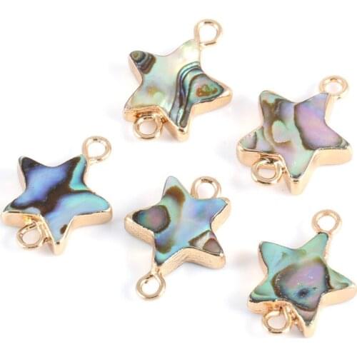 Shell Pendants Brass with Shell & Abalone Shell platinum color plated natural sold per pc whosale price