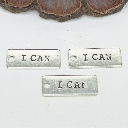 Charms Double Sides plates I can Antique Making pendant fit,Vintage Tibetan Silver,DIY bracelet necklace