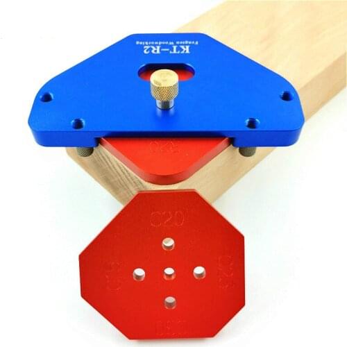 R/T Woodworking Fillet Gauge Aluminium Alloy Bevel Gauge Angle Ruler Contour Gauge Arc Radius Quick-Jig Round Corner Template