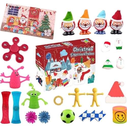 Sensory Antistress Relief Christmas Figet Toys Fidget Toys Pack Anti Stress Toy Set Marble Relief Gift For Adults Girl Children