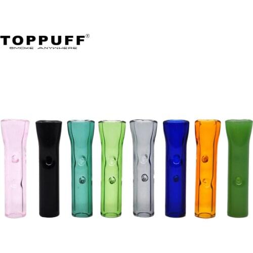 HORNET 5pcs Glass Reusable Paper Flat Rolling Filter Tips Mouth Tips 36MM Hand Rolls Paper Cigarette Holder Cone Maker