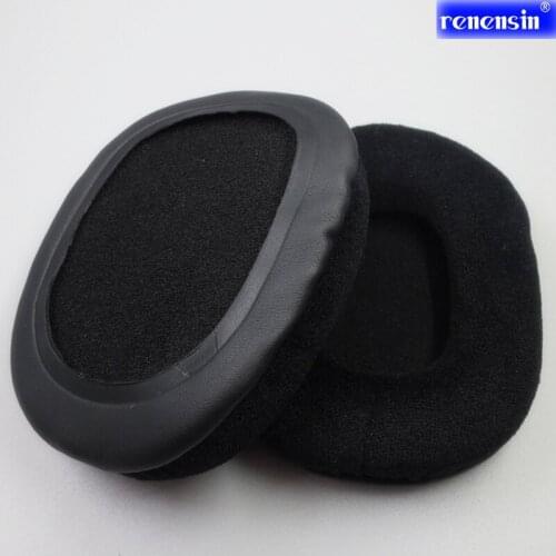 Renensin Velvet Velour leather Ear pads cushion replacement for Audio-Technica ATH-M50 M50S M50X M30 M40 ATH-SX1 ATH Headphones