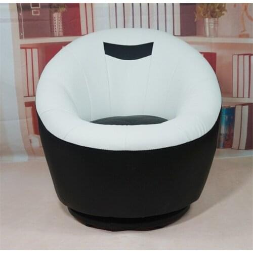 Rotatable Living Room Lazy Chair Single Lounge Sofa Chair Leather Adults Kids Reading Relax With Backrest Modern Home Furniture