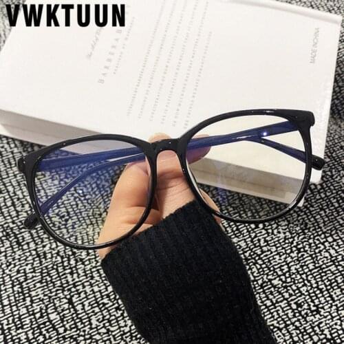 VWKTUUN Round Glasses Frames Women Mens Anti Blue Light Ray Glasses Oversized Eyeglasses Frames Blue Light Blocking Glasses