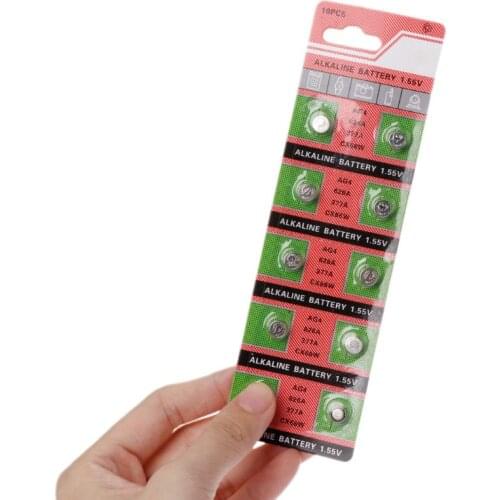 YYDS 10PCS Watch Coin Battery AG4 377A 377 LR626 SR626SW SR66 LR66 Button Cell Batteries Toys Remote Camera