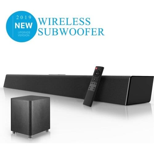 120W Home Theater Sound System Soundbar TV Bluetooth Speaker Support Optical AUX Coaxial Sound Bar Wireless Subwoofer For TV