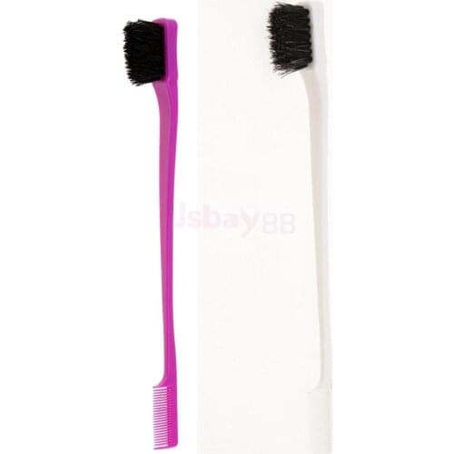 2 Pieces 7'' Beauty Double Sided Edge Control Hair Comb Hair Styling Hairbrush