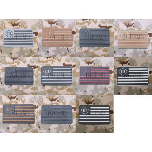 3% III PERCENT DEFEND LIBERTY American flag 3D PVC Patch