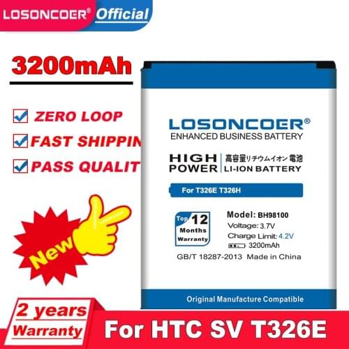 3200mAh BH98100 Battery (BD42100) For HTC Desire SV T326e,T326H,Droid Incredible HD,ADR6425,Desire SV RUS PM8610