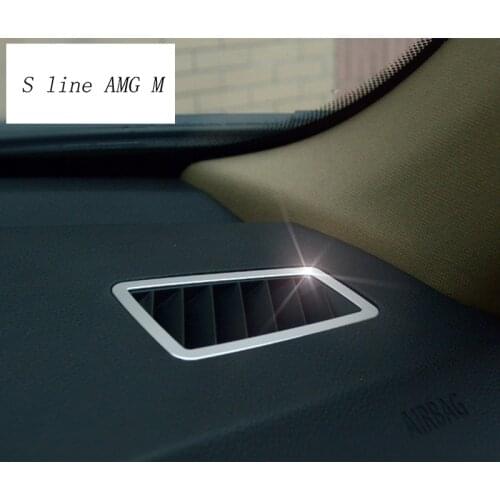 For bmw e90 e92 Car styling AC Outlet Trim Refit Air Outlet Frame Decoration Stickers Covers 3 series 2005-2012 auto Accessories