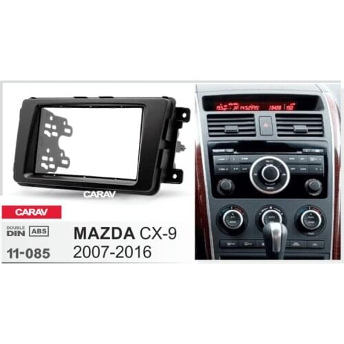 Doble Din Radio Fascia for MAZDA CX-9 Stereo Audio Panel Mount Installation Dash Kit Adjusting Frame Adapter CARAV 11-085