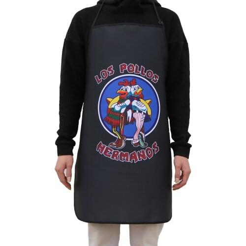 Breaking Bad LOS POLLOS Hermanos Apron Grill Kitchen Chef Apron Professional for BBQ, Baking, Cooking for Men Women Adjustable