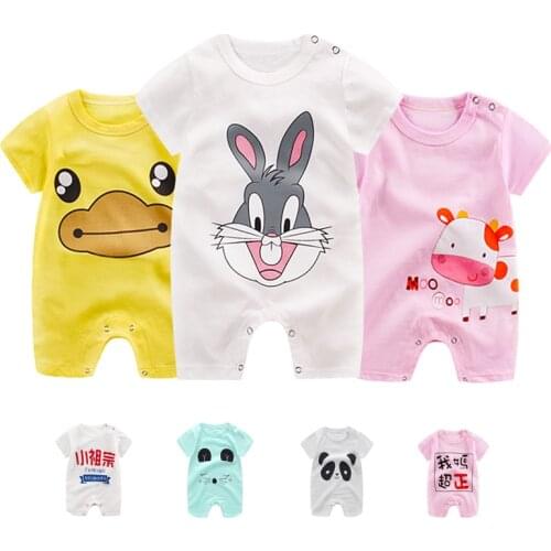 Baby Clothes Baby Rompers Toddler Baby Girl Short Sleeve Romper Infant Baby Boy Jumpsuit Kids Costumes