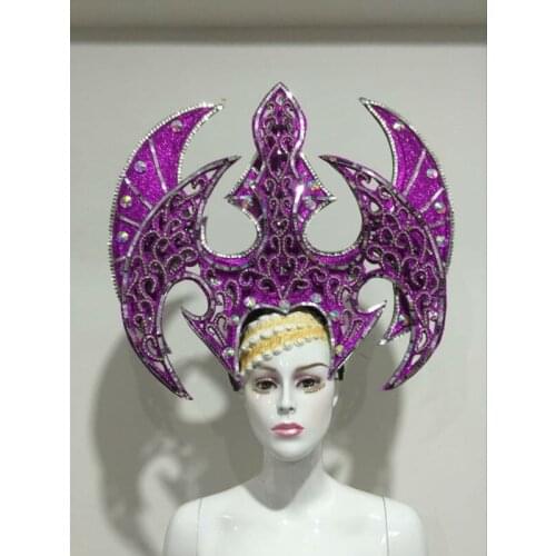Latin dance Samba accessories Fashion exquisite headdress feathers Delicate dance shows accessories Samba clothing