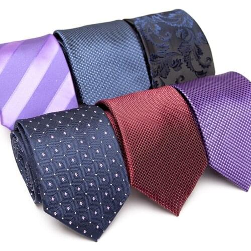Mens Ties Formal Business 8cm Jacquard Necktie Classic Casual Dress Wedding Fashion Bow Tie Mens Gifts Shirt Accessories