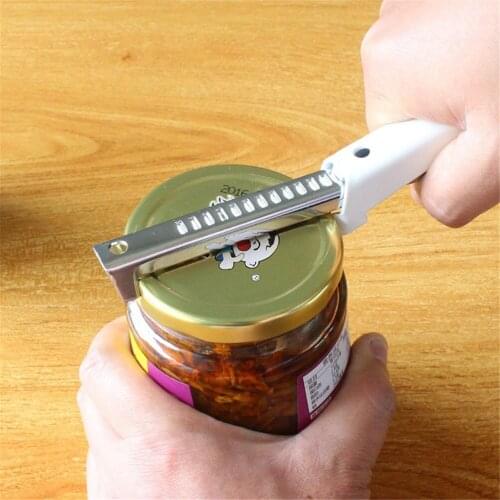 2020 New Adjustable Manual Stainless Steel Jar Lid Opener Gripper Can Opener Can Seal Lid Remover Kitchen Supplies Accessories