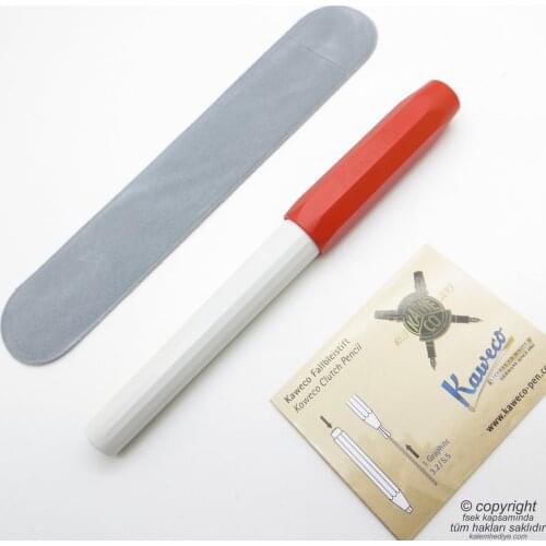 Kaweco Perkeo Fountain Pen Red/White Velvet Sheath | İsme Special Pen