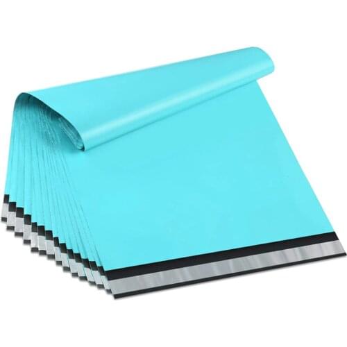 100pcs 25.5x33cm/10x13 inch Teal Green Poly Mailers Boutique Shipping Bags Couture Envelopes