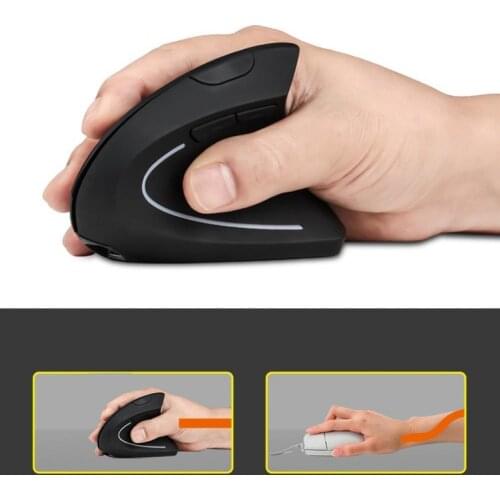 Wired Wireless 2.4GHz Ergonomic Vertical Optical Mouse for Desktop PC Laptop
