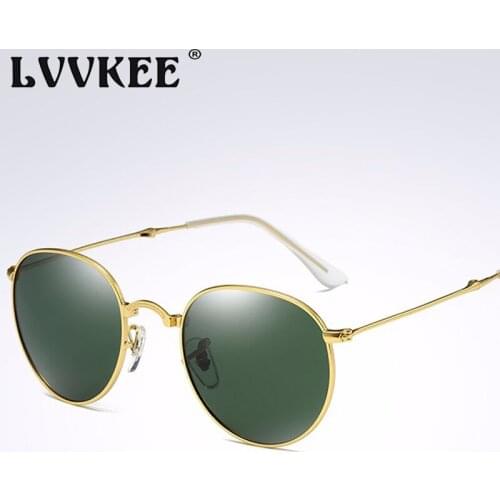 2020 NEW Hot Folding Sunglasses Men Women retro round Classic Brand Designer Polarized Sunglasses Fold Metal Frame Oculos De Sol