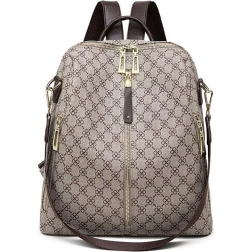 Luxury High Quality 2021 Spring And Summer New Fashion Designer Print Shoulder Bag Travel Bag Popular Versatile Casual Backpack