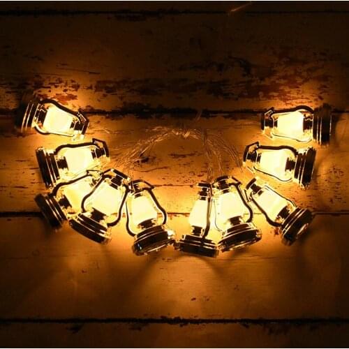 10Leds Ramadan Decoration LED String Lights Battery Powered Islam Muslim Event Party Supplies Eid al-Fitr Decor