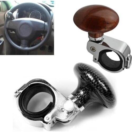 Universal Auto Car Power Steering Wheel Ball Suicide Spinner Handle Knob Booster Alloy ABS Electroplating Rubber Car Accessory