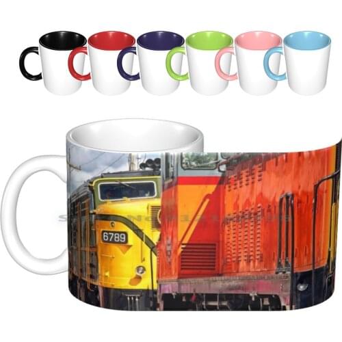 Vintage Locomotives Ceramic Mugs Coffee Cups Milk Tea Mug Locomotive Locomotives Train Trains Rail Railway Railways Railroad