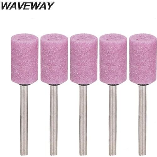 WAVEWAY 5pcs/set 3*10mm Abrasive Mounted Stone For Dremel Rotary Tools Grinding Stone Wheel Head Dremel Tools Accessories