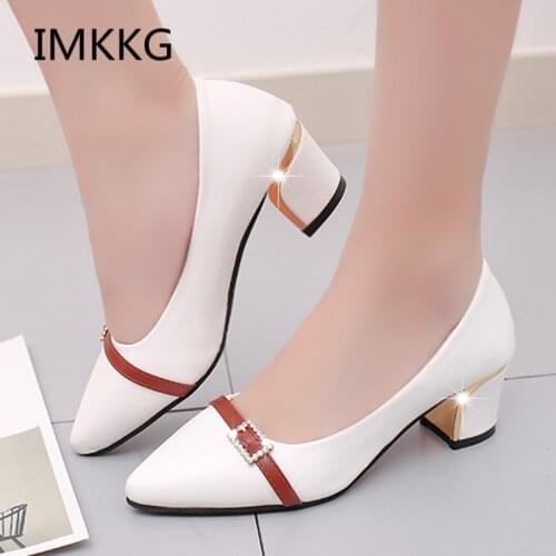 2017 summer Office shoes Women Pumps high heels Party Simple Pointed Shallow high heels Woman Office shoes women Q015
