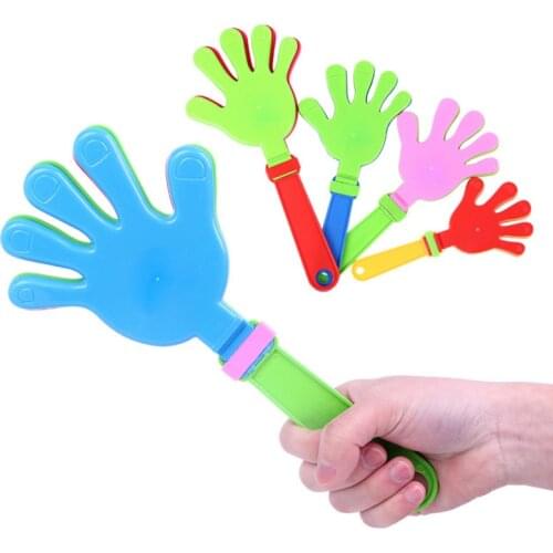10pcs/lot Hand Clapper Noise maker, Games/ concerts cheering props Classic toys for children 3 sizes optional color mixed