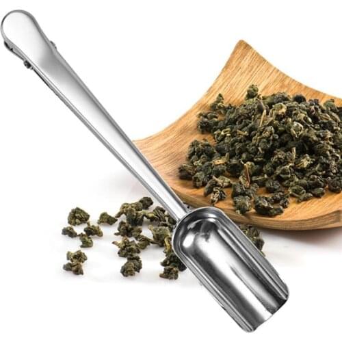 55C 1PC Tea Shovel Stainless Steel Simple Spatula Tea Set Accessories Coffee Bean Powder Spatula Tea Set Accessories Tea Tool