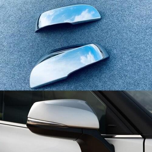 ABS Chrome Side Wing Rearview Rear View Mirror Cover Trim For Toyota Highlander XU70 2020 Car Styling Accessories