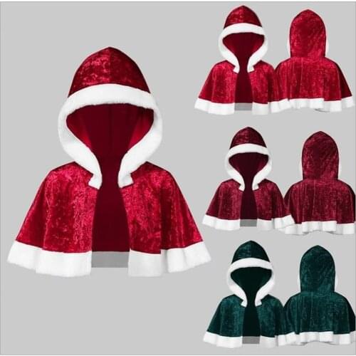 Cosplay accessories props puppet Costume Halloween velvet short Cape stage performance costume Prom hooded cape