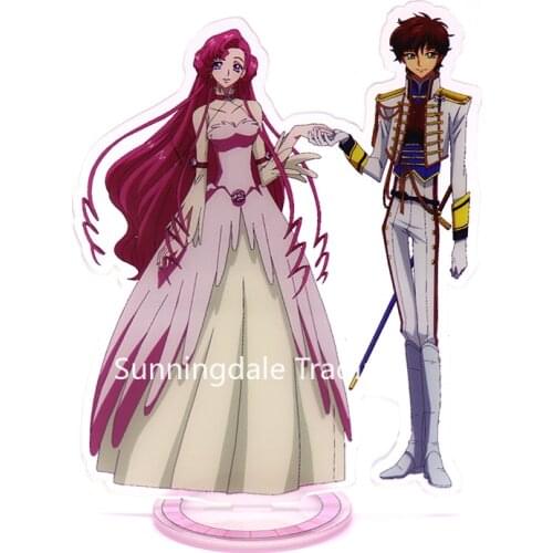 Anime CODE GEASS Acrylic Figures Stand Model Dolls C.C. Kallen Stadtfeld Kururugi Suzaku Action Figure Cosplay Toys