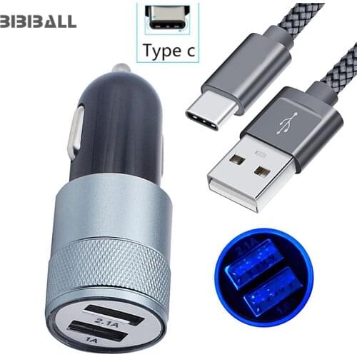 Dual USB Car Charger Adapter 3.1A Metal Car-Charger Auto Charge for HTC XIAOMI LG Elephone U / U Pro Z1 / BQ Aquaris X / X Pro