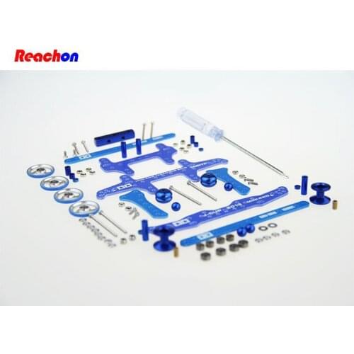 Free Shipping 1 Set AR/MA Chassis Modify Spare Parts For DIY Tamiya Mini 4WD RC Car Blue