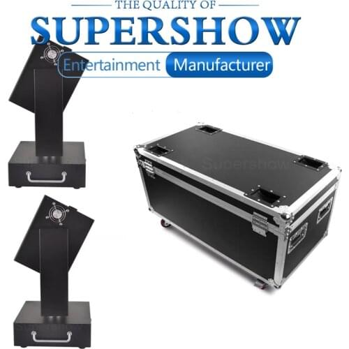 Free Shipping 2Pcs/Lot Flightcasae DMX Remote Control Moving Head Spark Machine Shake Firework Wedding Stage Effect Equipment