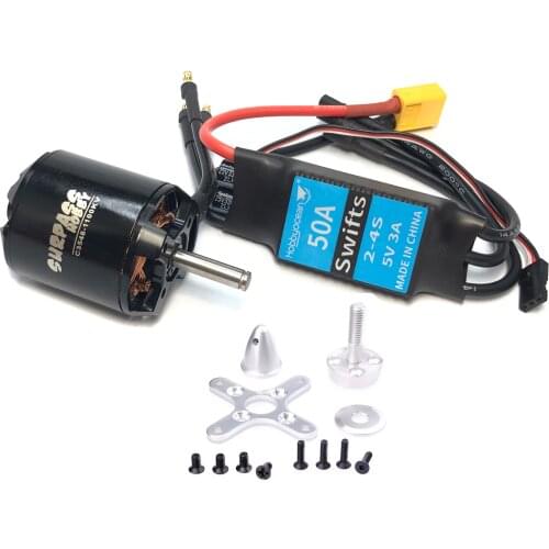 Surpass Hobby C3548 2826 3548 790KV 900KV 1100KV Brushless Motor 50A ESC for Airpalne Aircraft Multicopters RC Plane Helicopter